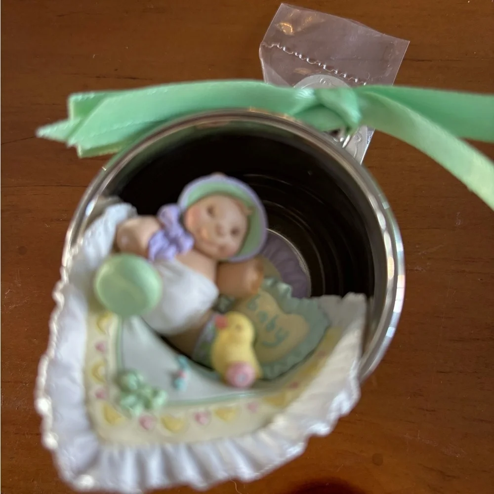 1999 Baby's First Christmas - Silver Cup Hallmark